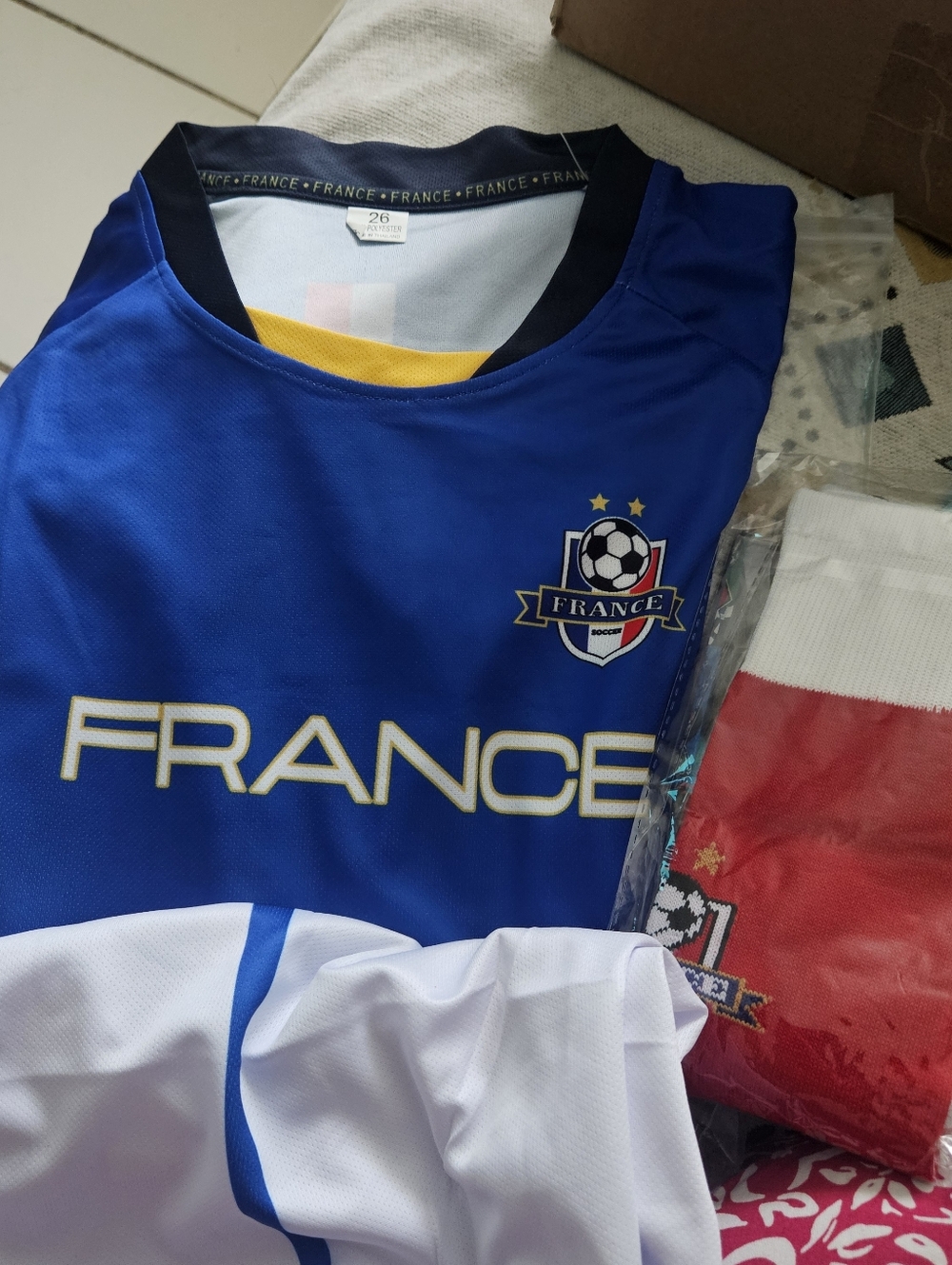 Boys France Soccer Short Set
